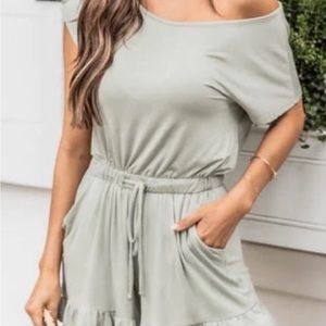 Pink, lily romper  Sage